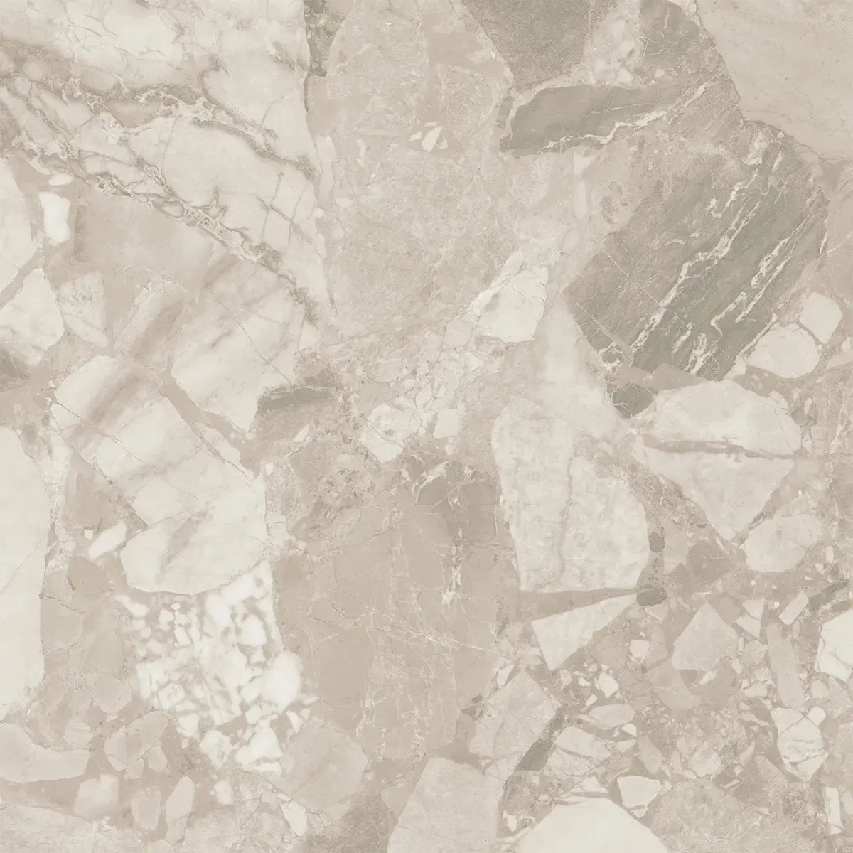 Ellis Cream Contemporary Stone Look Porcelain Tile 24x24 | Tile Club