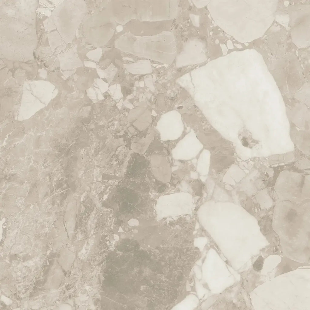 Ellis Cream Contemporary Stone Look Porcelain Tile 24x24 | Tile Club