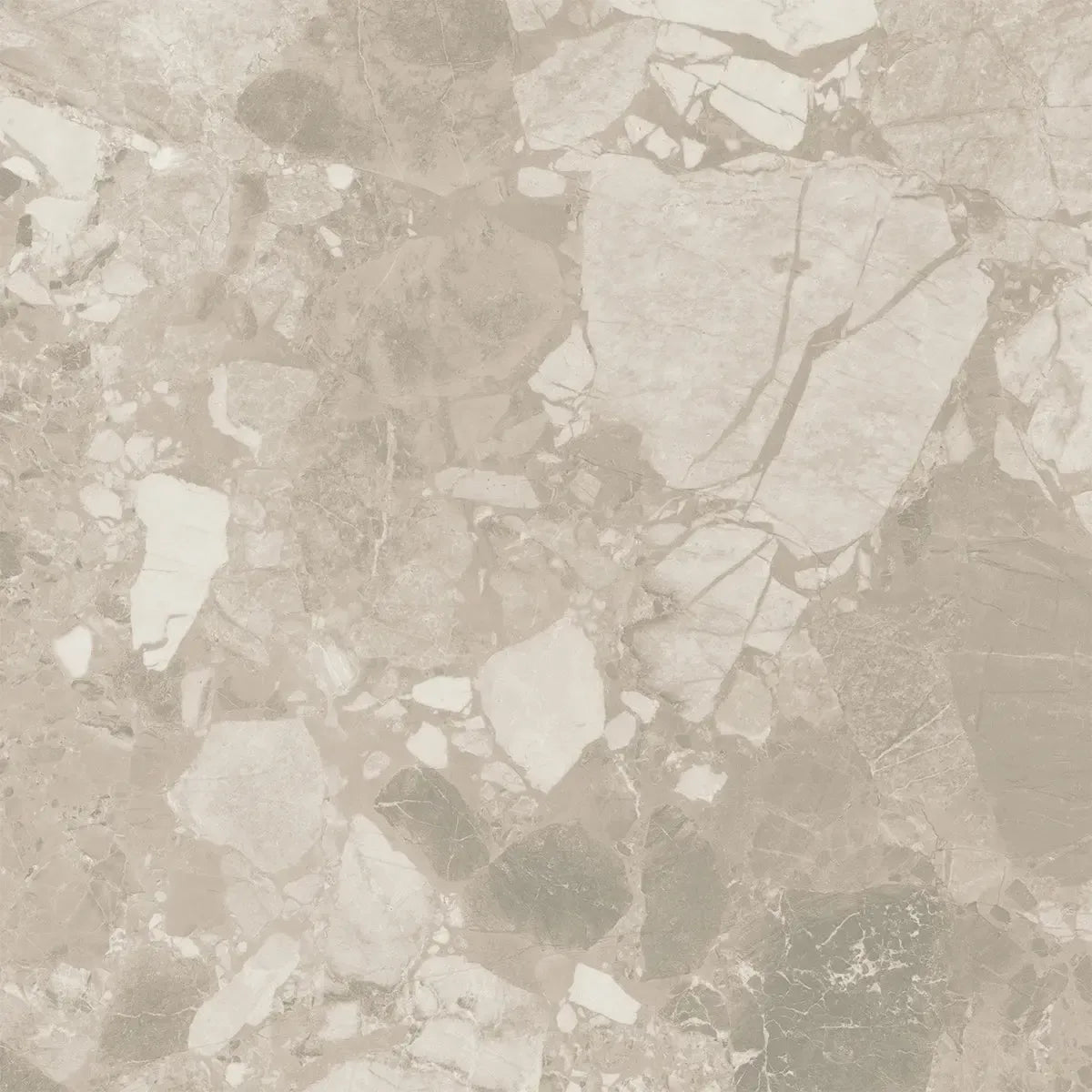 Ellis Cream Contemporary Stone Look Porcelain Tile 24x24 | Tile Club