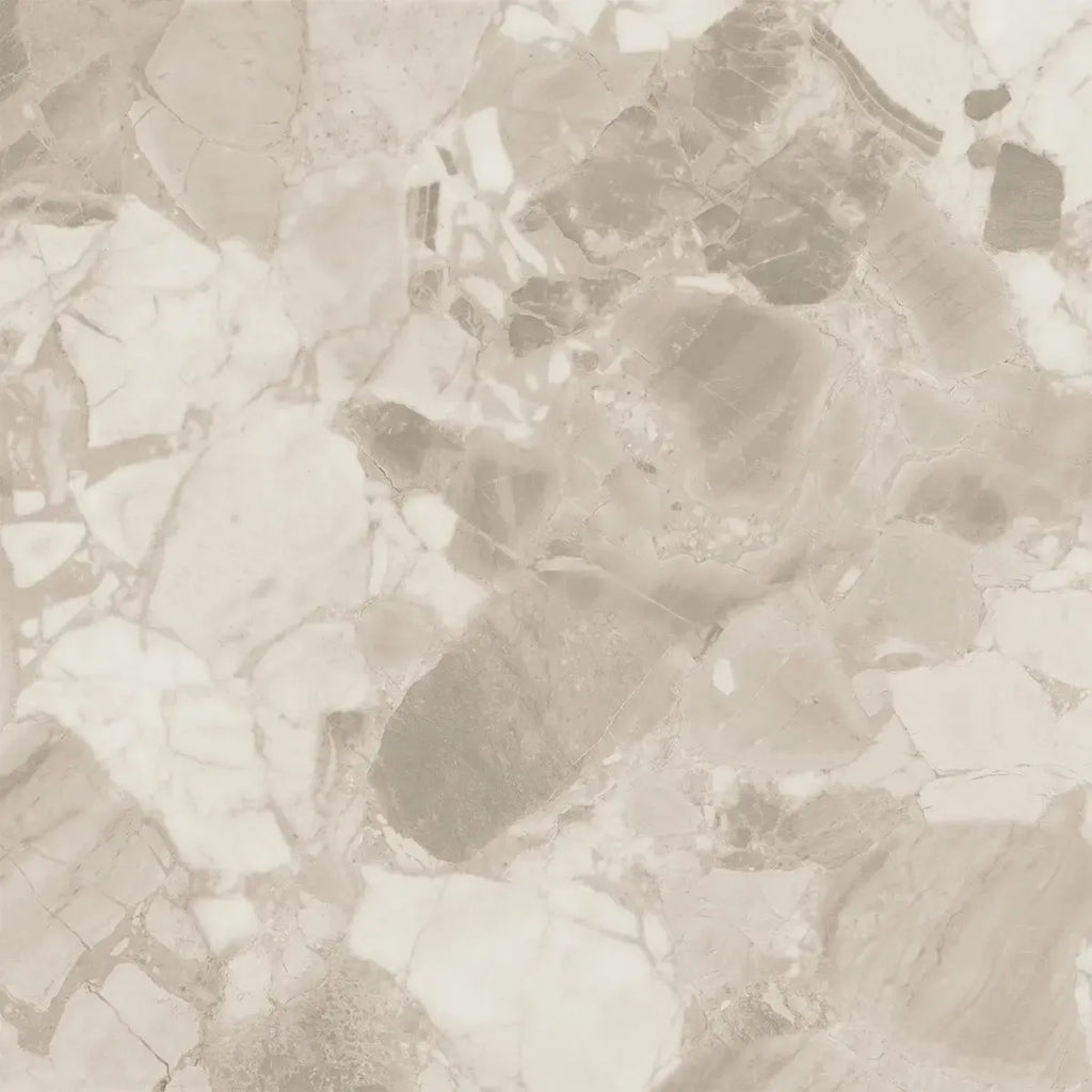 Ellis Cream Contemporary Stone Look Porcelain Tile 24x24 | Tile Club