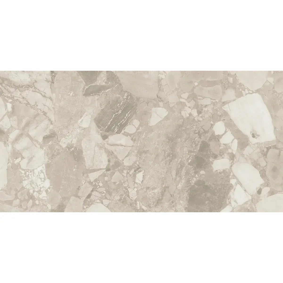 Ellis Cream Contemporary Stone Look Porcelain Tile 24x48 | Tile Club