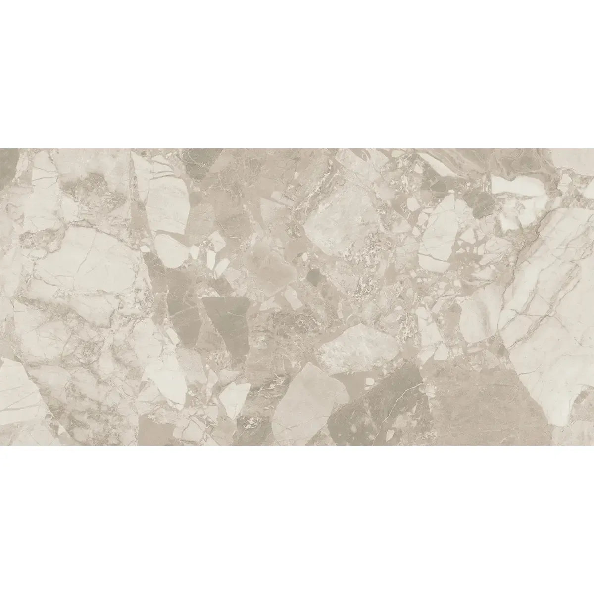 Ellis Cream Contemporary Stone Look Porcelain Tile 24x48 | Tile Club