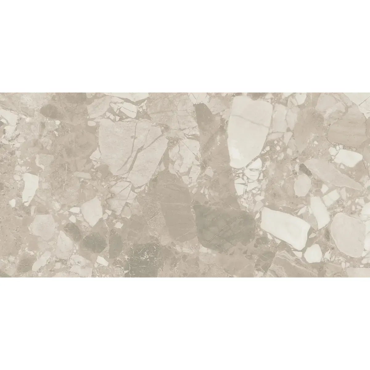Ellis Cream Contemporary Stone Look Porcelain Tile 24x48 | Tile Club