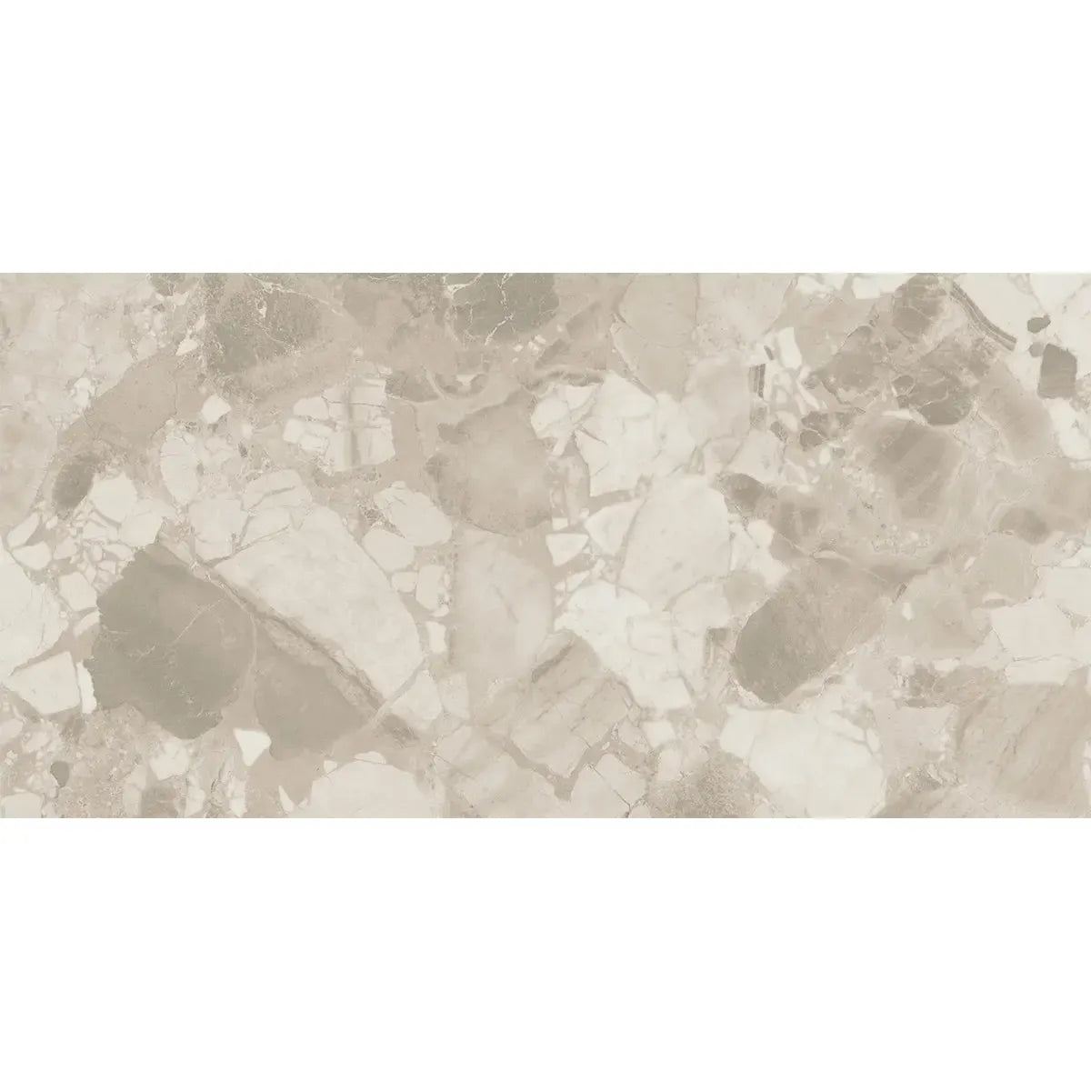 Ellis Cream Contemporary Stone Look Porcelain Tile 24x48 | Tile Club
