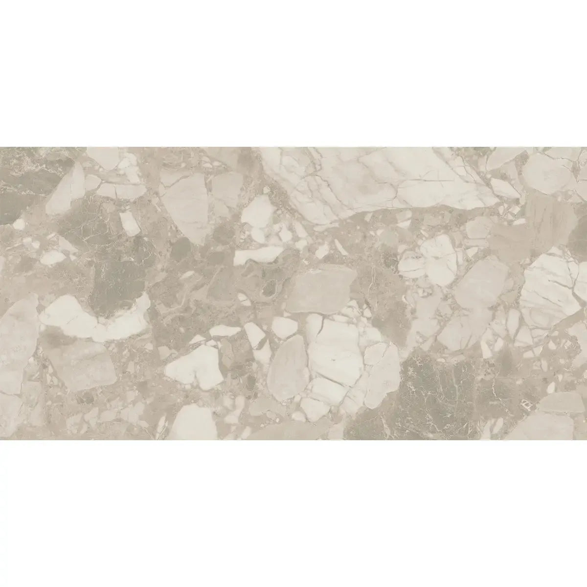 Ellis Cream Contemporary Stone Look Porcelain Tile 24x48 | Tile Club