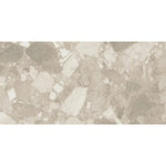 Ellis Cream Contemporary Stone Look Porcelain Tile Sample 24x48 | Tile Club