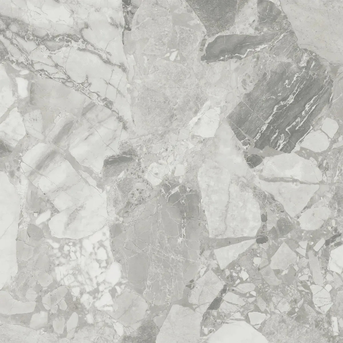 Ellis Gray Contemporary Stone Look Porcelain Tile 24x24 | Tile Club