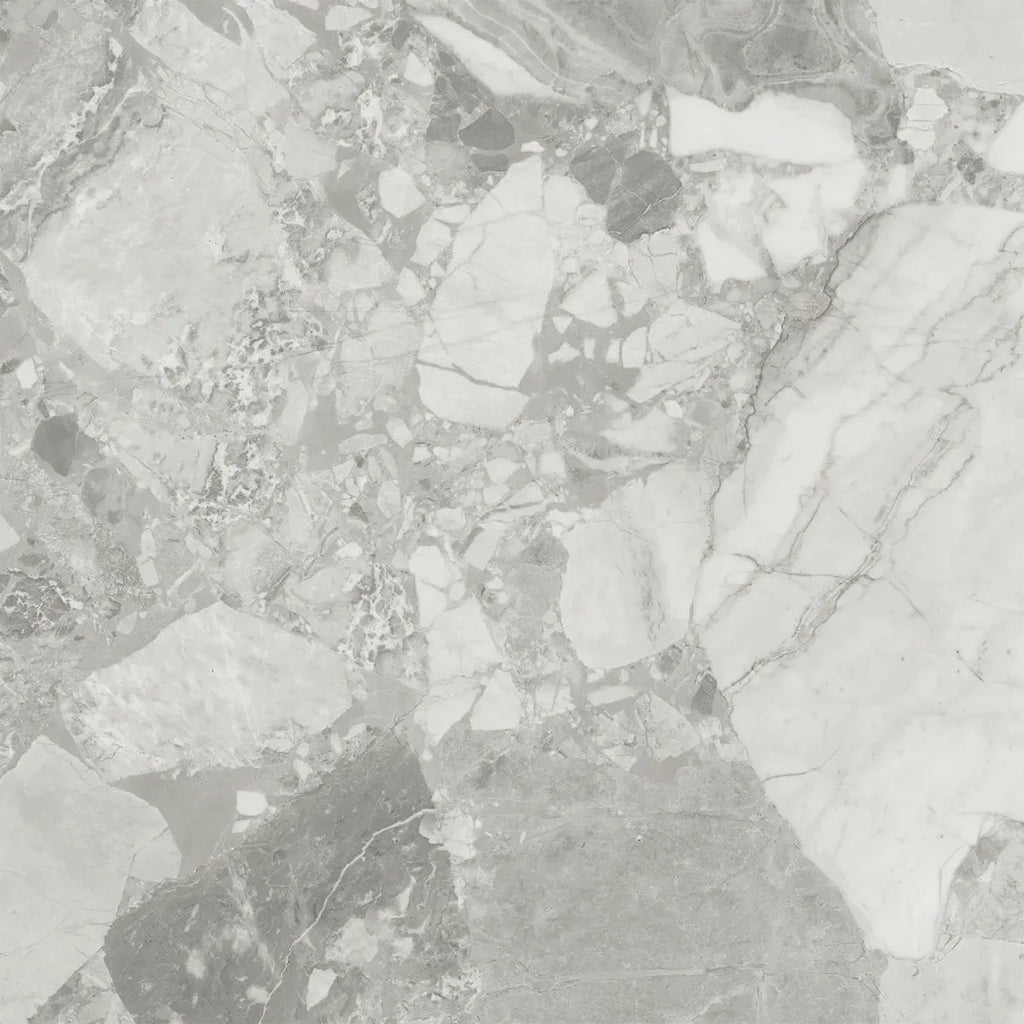 Ellis Gray Contemporary Stone Look Porcelain Tile 24x24 | Tile Club