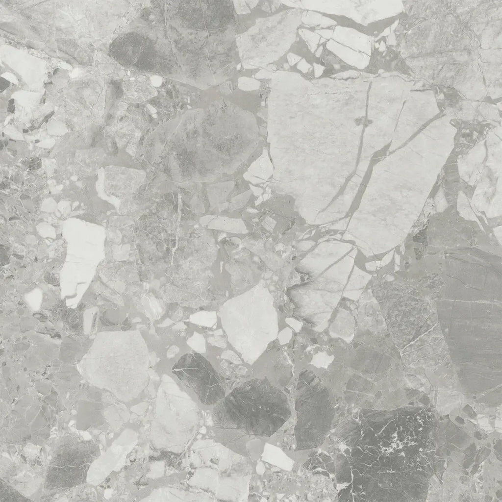 Ellis Gray Contemporary Stone Look Porcelain Tile 24x24 | Tile Club
