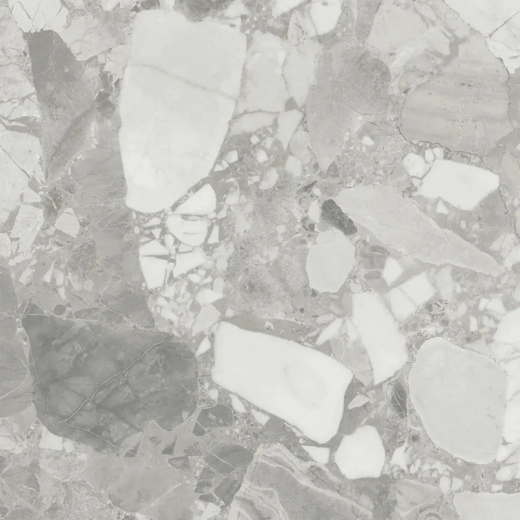 Ellis Gray Contemporary Stone Look Porcelain Tile 24x24 | Tile Club