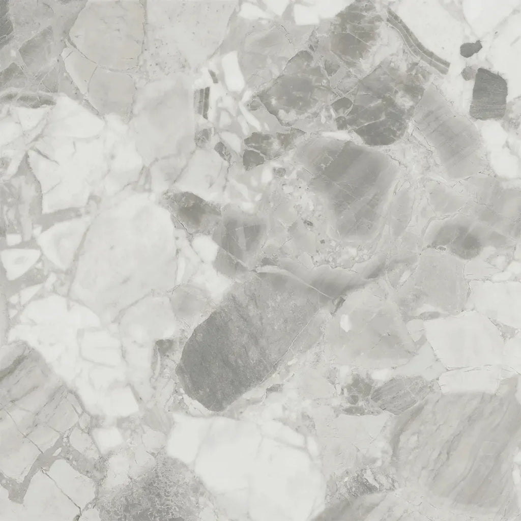 Ellis Gray Contemporary Stone Look Porcelain Tile 24x24 | Tile Club