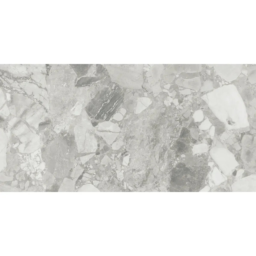 Ellis Gray Contemporary Stone Look Porcelain Tile 24x48 | Tile Club