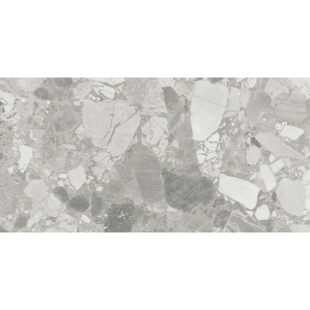 Ellis Gray Contemporary Stone Look Porcelain Tile 24x48 | Tile Club