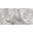 Ellis Gray Contemporary Stone Look Porcelain Tile 24x48 | Tile Club