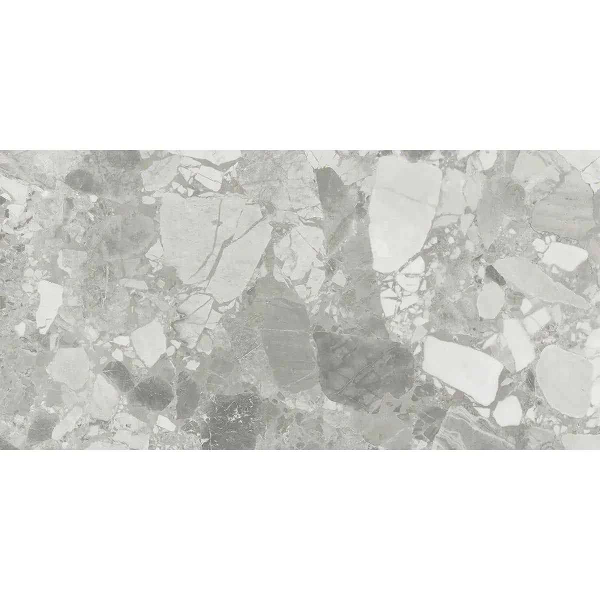 Ellis Gray Contemporary Stone Look Porcelain Tile 24x48 | Tile Club