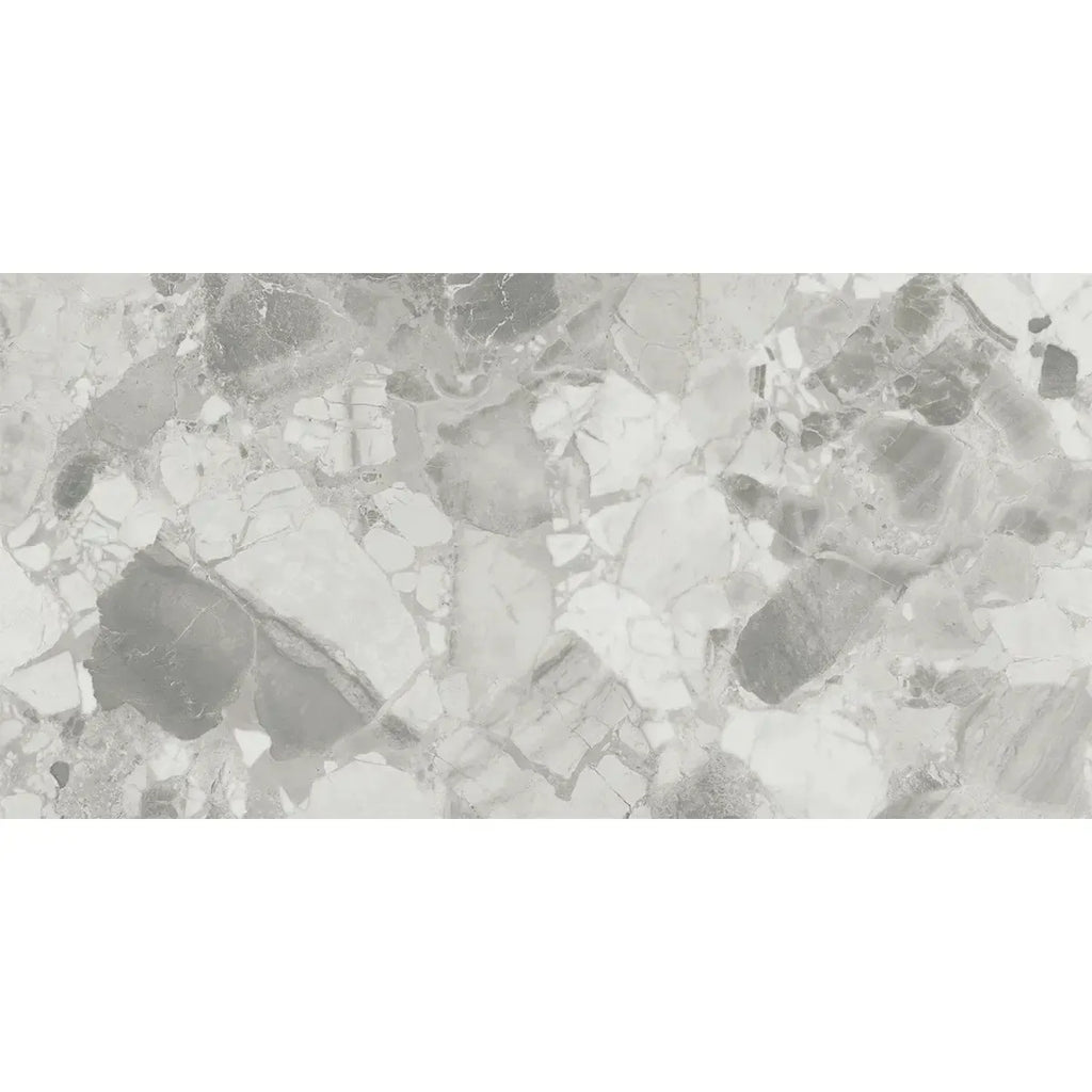 Ellis Gray Contemporary Stone Look Porcelain Tile 24x48 | Tile Club