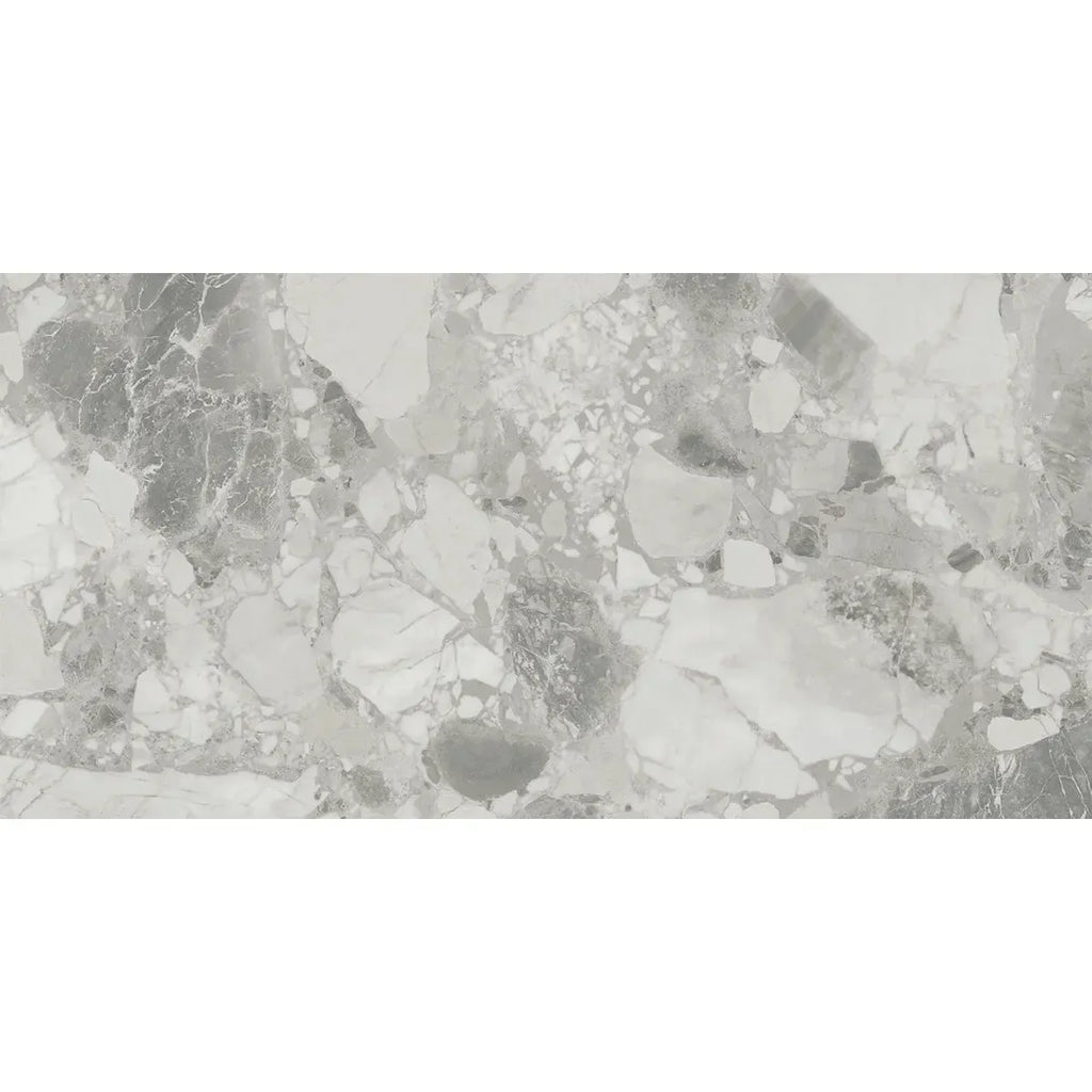 Ellis Gray Contemporary Stone Look Porcelain Tile 24x48 | Tile Club