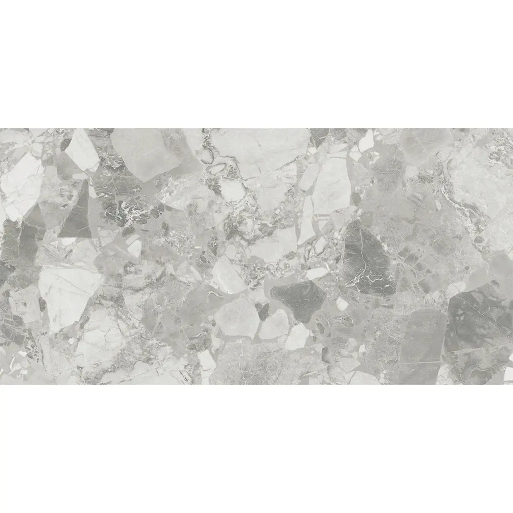 Ellis Gray Contemporary Stone Look Porcelain Tile 24x48 | Tile Club