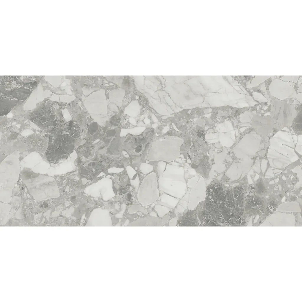 Ellis Gray Contemporary Stone Look Porcelain Tile 24x48 | Tile Club