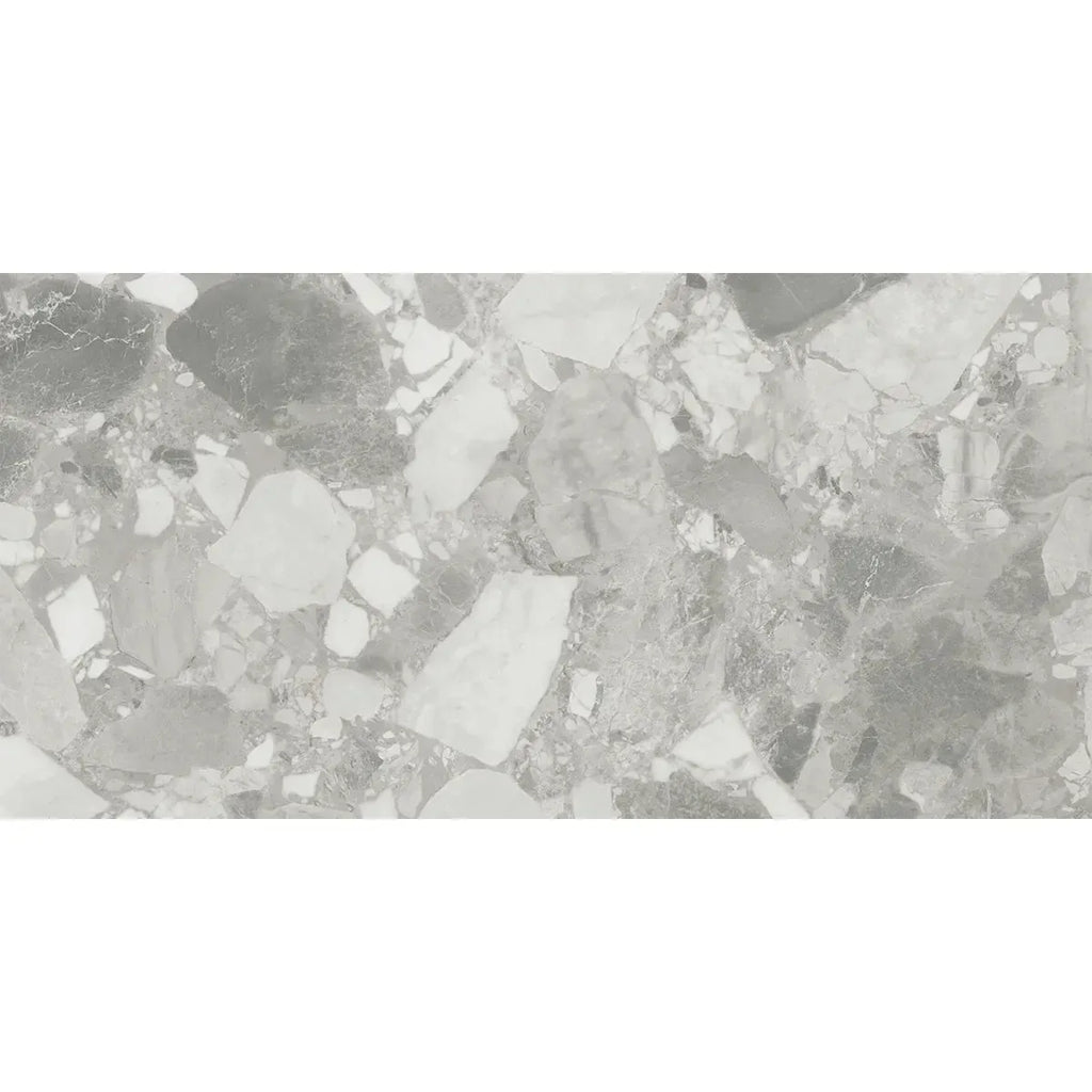 Ellis Gray Contemporary Stone Look Porcelain Tile 24x48 | Tile Club