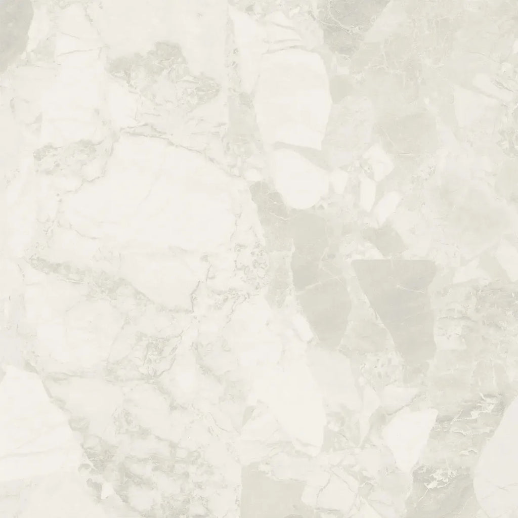 Ellis White Contemporary Stone Look Porcelain Tile 24x24 | Tile Club