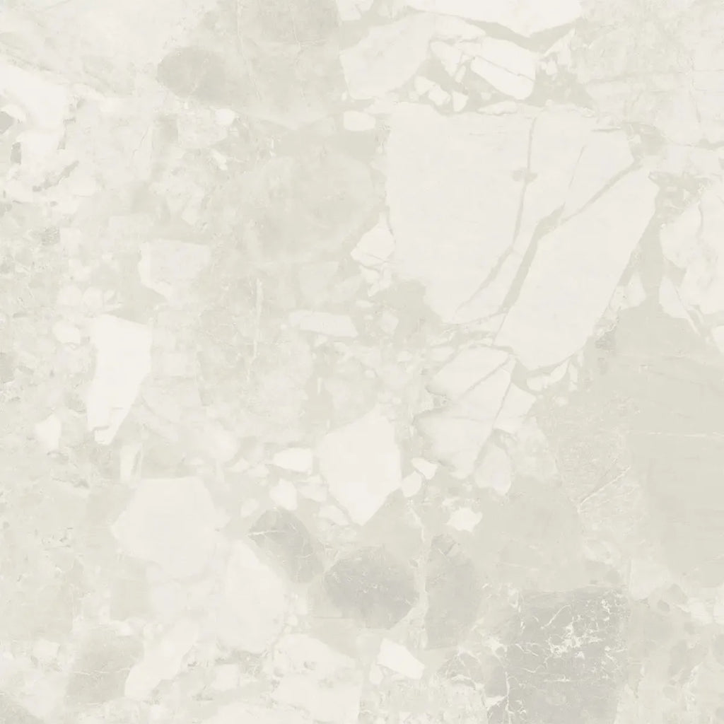 Ellis White Contemporary Stone Look Porcelain Tile 24x24 | Tile Club