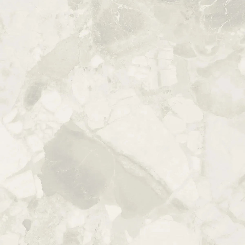 Ellis White Contemporary Stone Look Porcelain Tile 24x24 | Tile Club