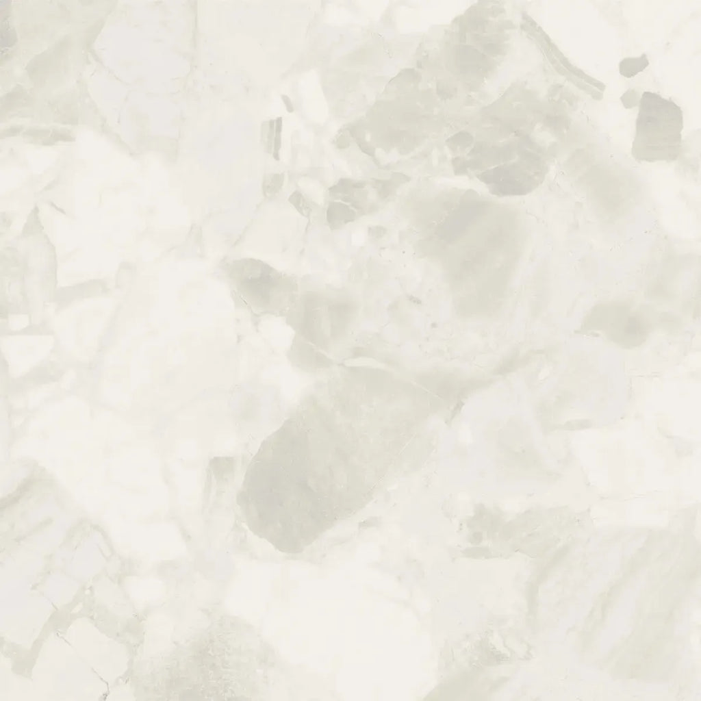 Ellis White Contemporary Stone Look Porcelain Tile 24x24 | Tile Club