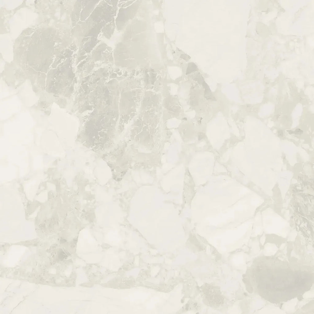 Ellis White Contemporary Stone Look Porcelain Tile 24x24 | Tile Club