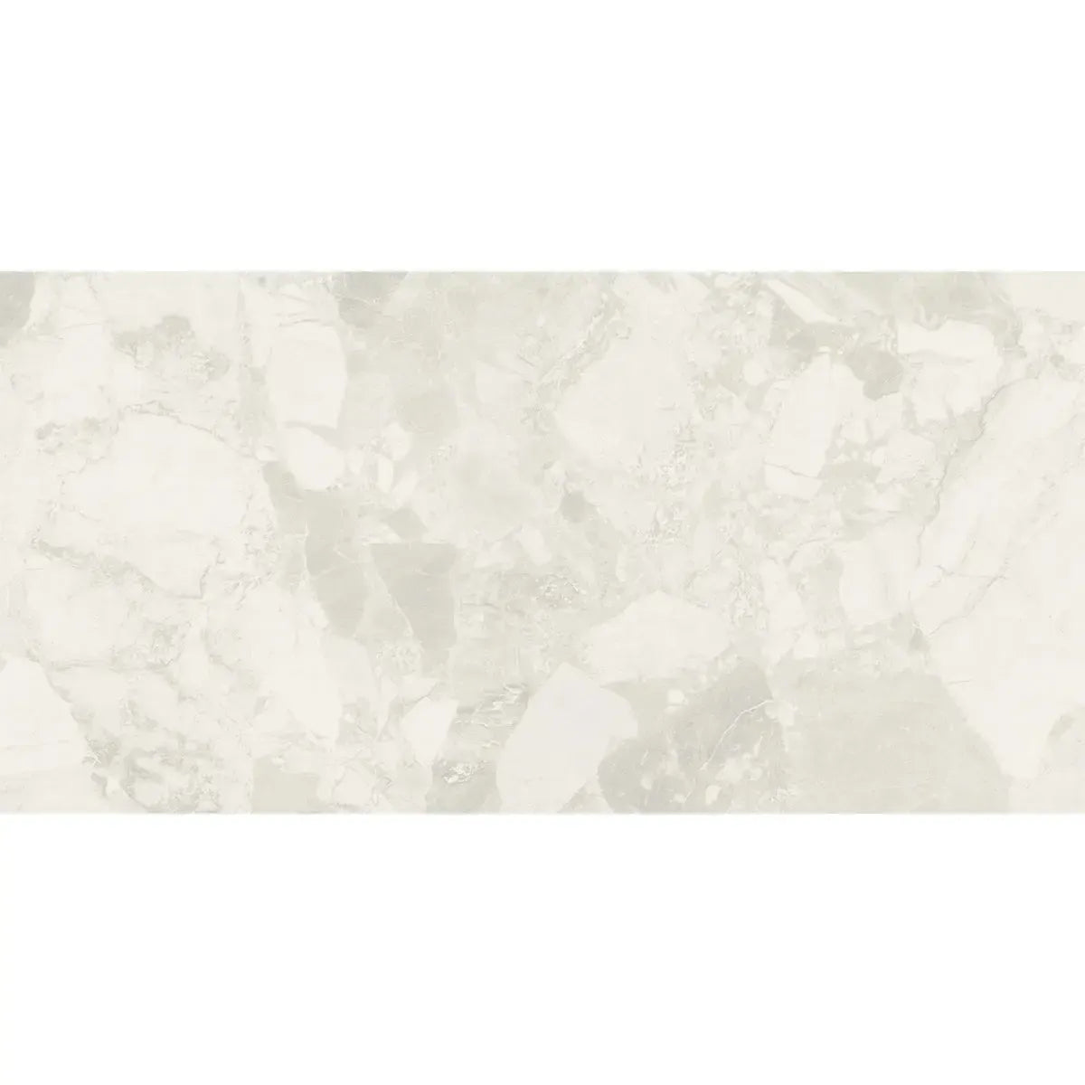 Ellis White Contemporary Stone Look Porcelain Tile 24x48 | Tile Club