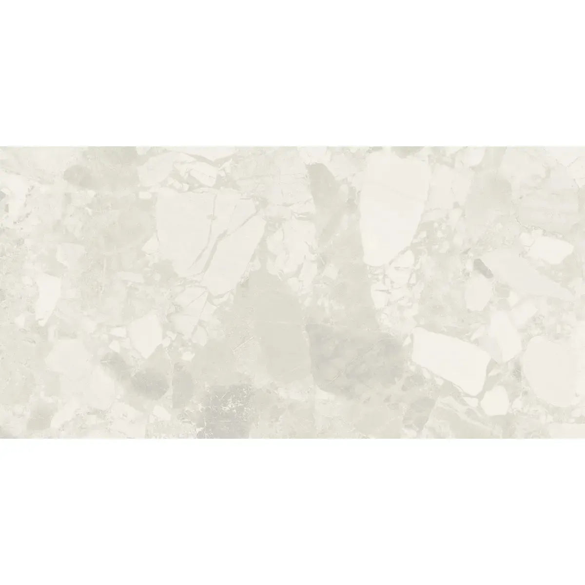 Ellis White Contemporary Stone Look Porcelain Tile 24x48 | Tile Club