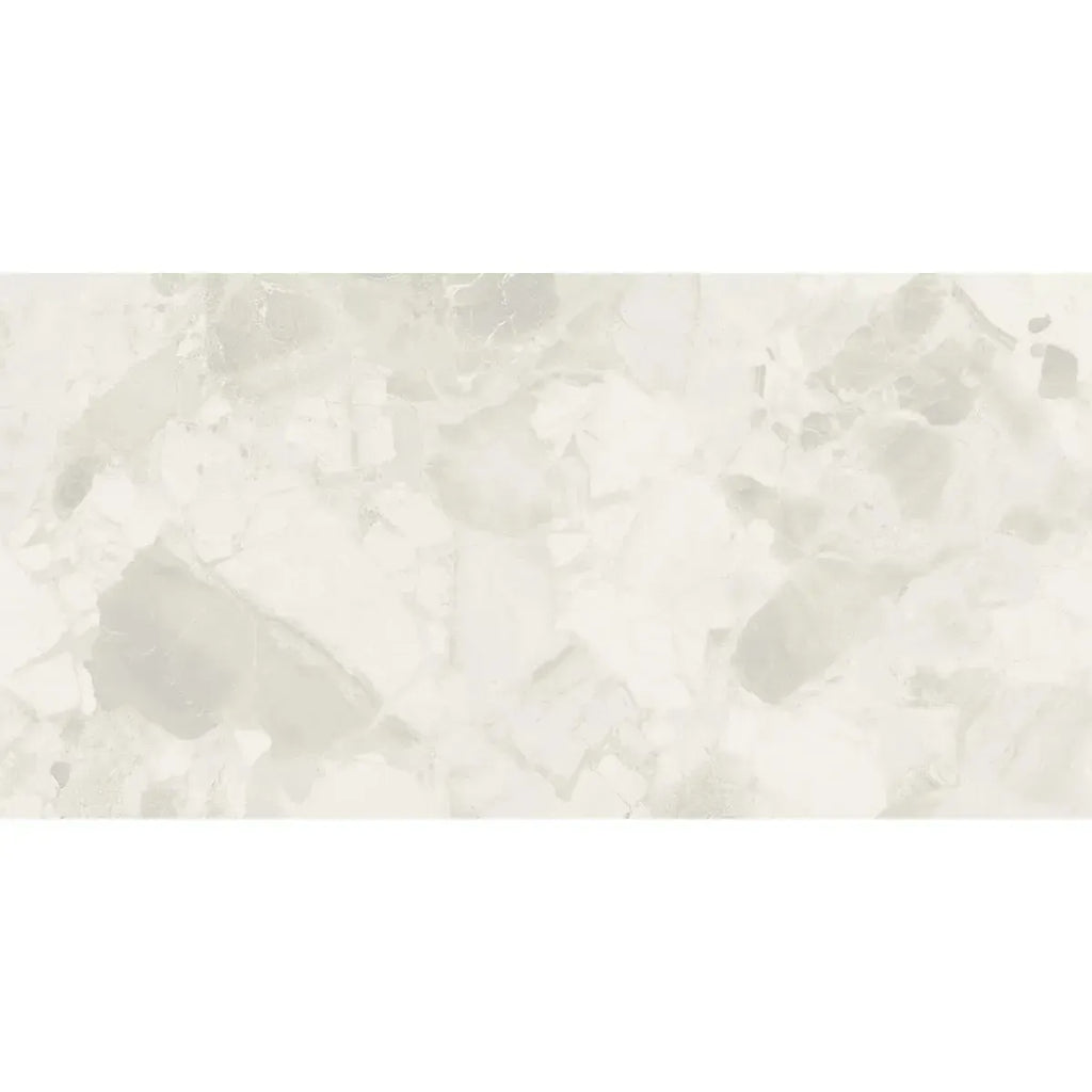 Ellis White Contemporary Stone Look Porcelain Tile 24x48 | Tile Club