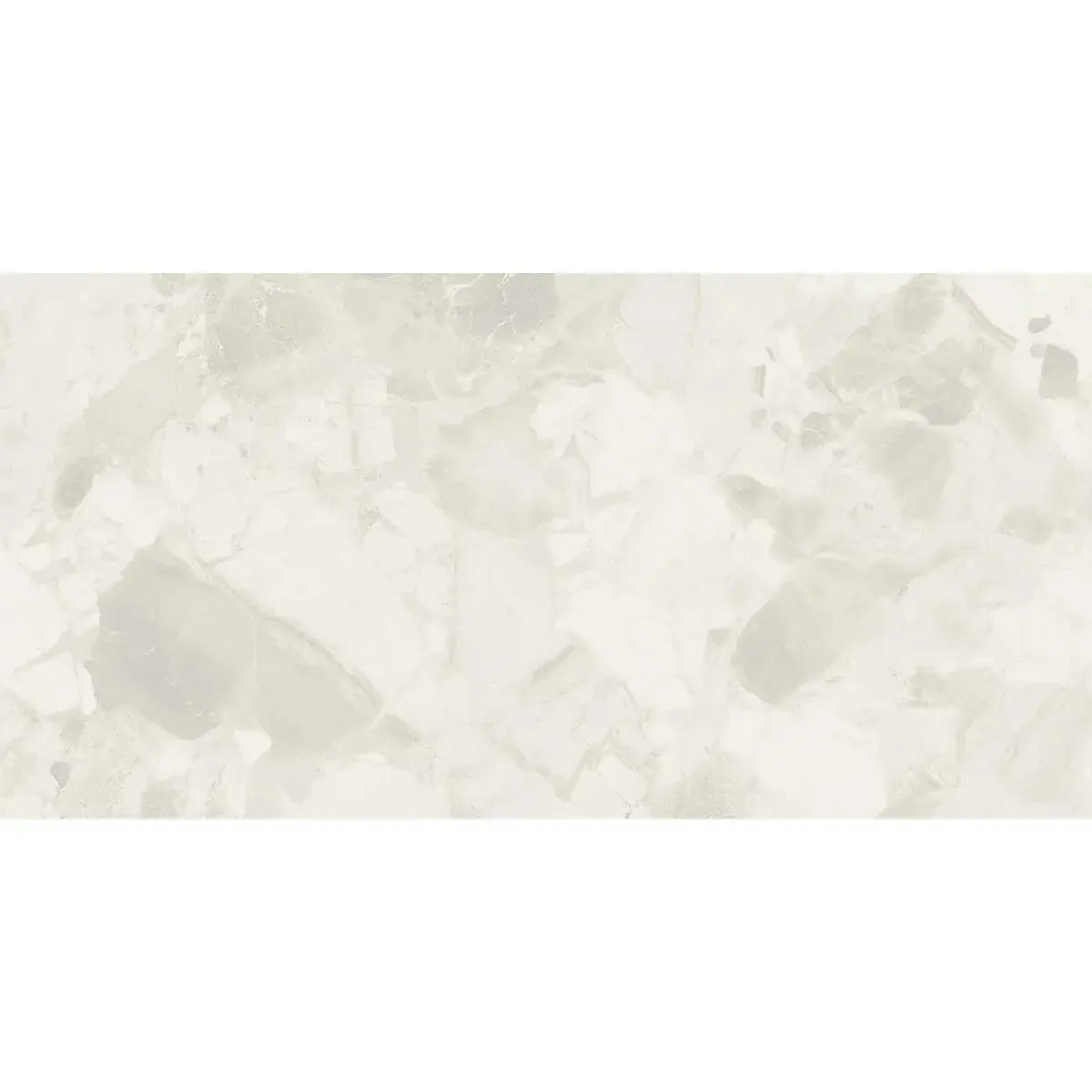 Ellis White Contemporary Stone Look Porcelain Tile 24x48 | Tile Club