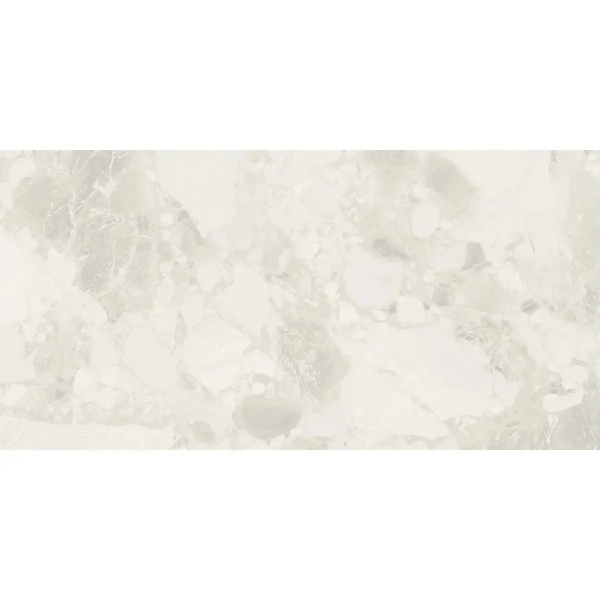 Ellis White Contemporary Stone Look Porcelain Tile 24x48 | Tile Club