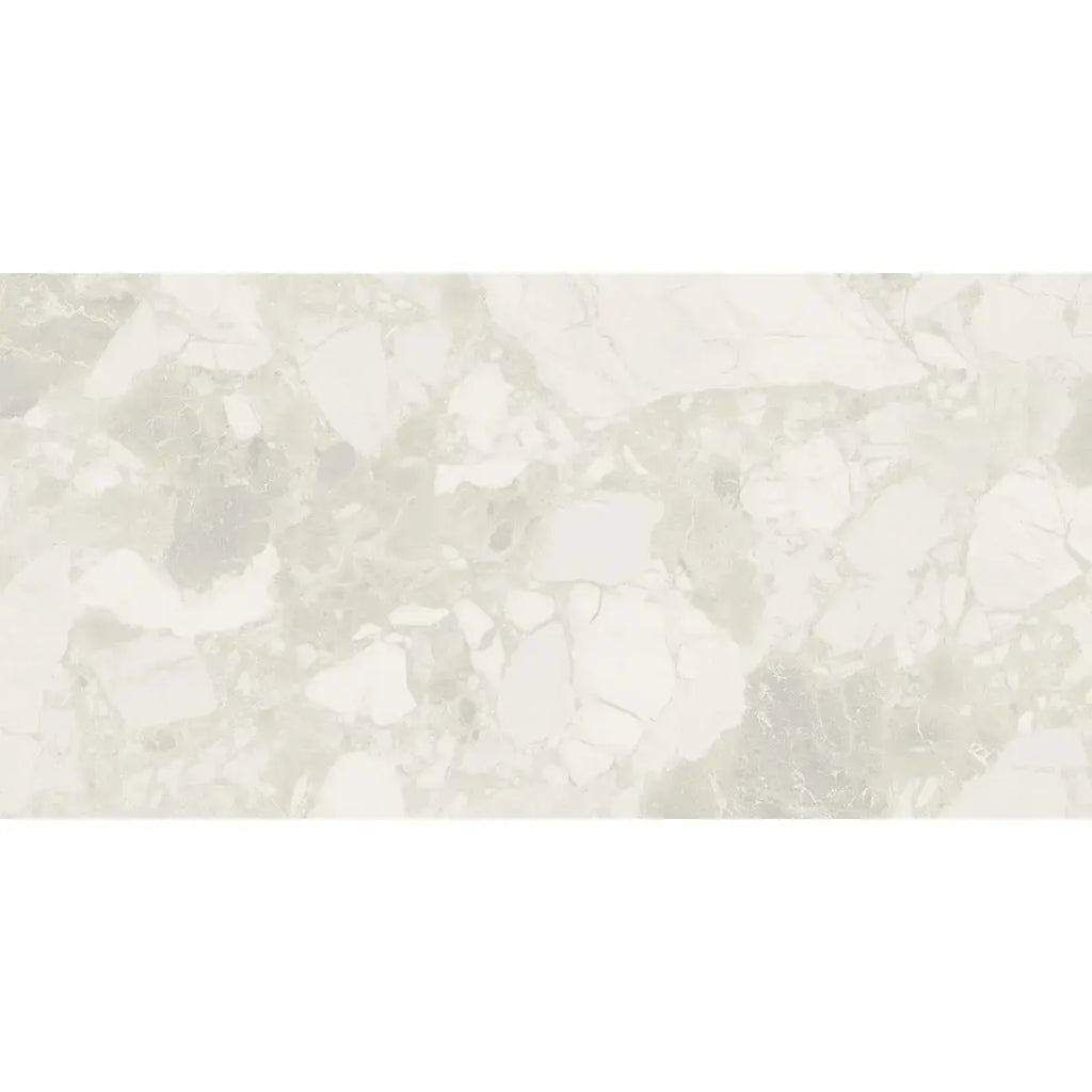 Ellis White Contemporary Stone Look Porcelain Tile 24x48 | Tile Club