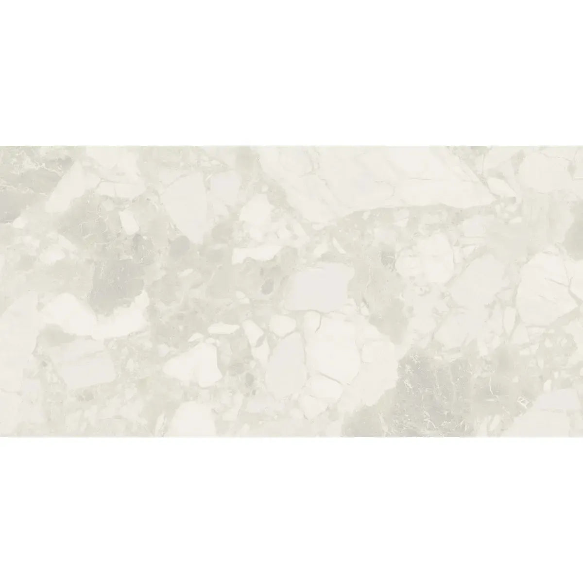 Ellis White Contemporary Stone Look Porcelain Tile 24x48 | Tile Club
