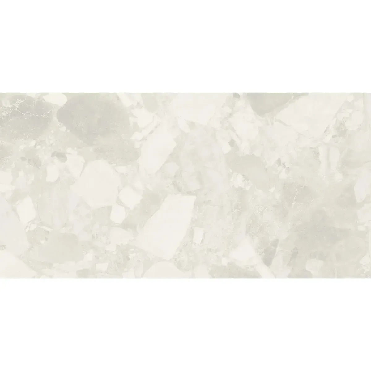 Ellis White Contemporary Stone Look Porcelain Tile 24x48 | Tile Club