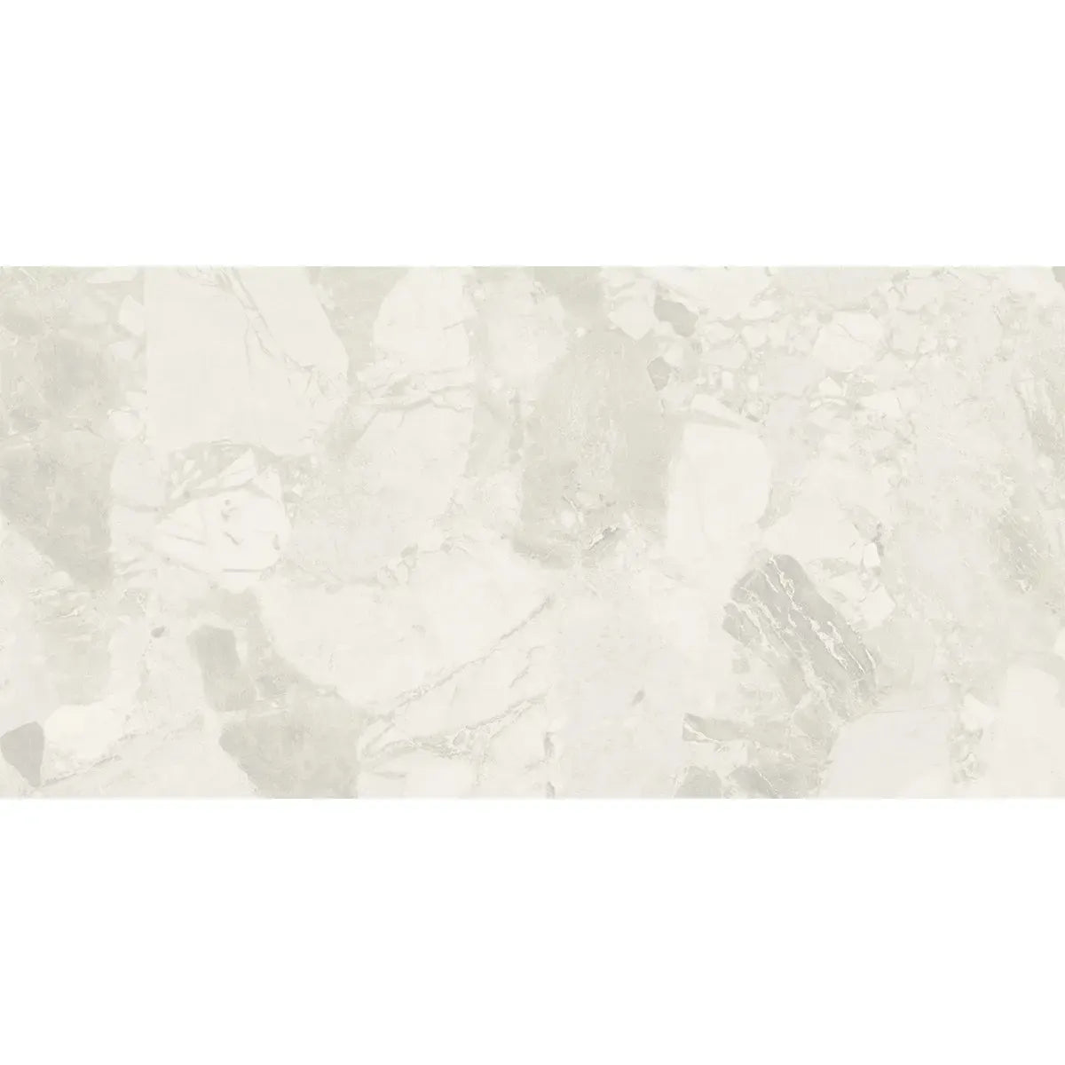 Ellis White Contemporary Stone Look Porcelain Tile 24x48 | Tile Club