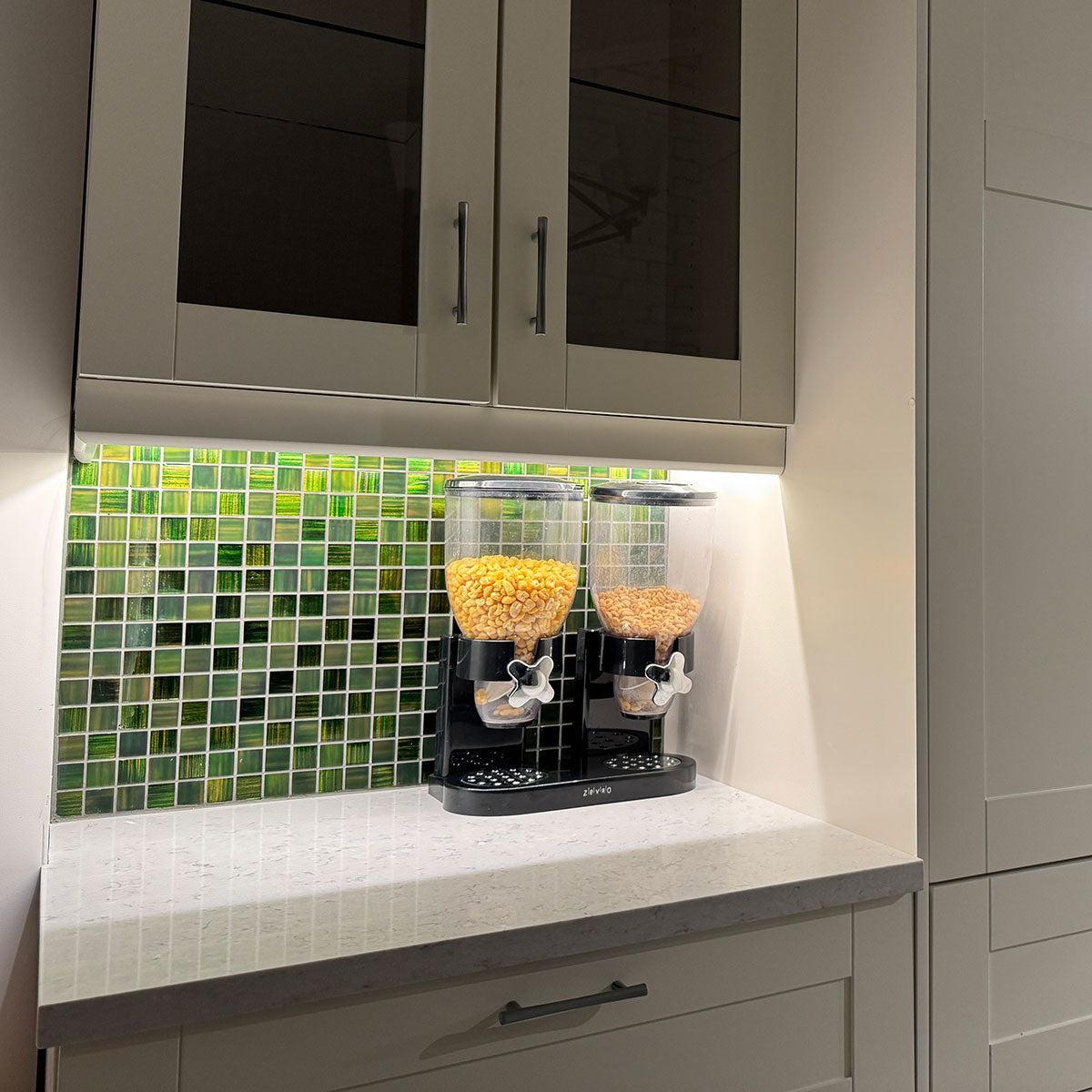 Emerald Green Foil And Frosted Square Mosaic Tile | Tile Club