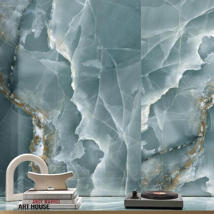 Emporio Green Onyx Large-Format Porcelain Tile 24x48 | Tile Club