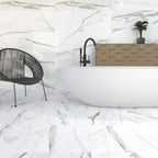 Emporio Matte Calacatta Marble Look Porcelain Tile 24x48