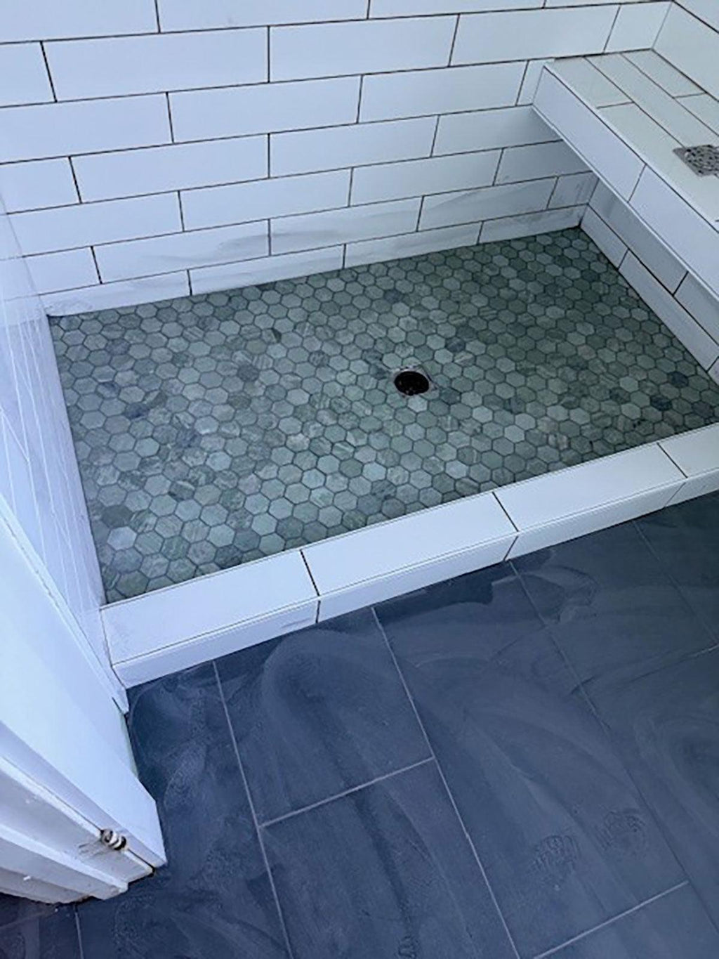 Envy Green Marble Hexagon Mosaic Tile | Tile Club