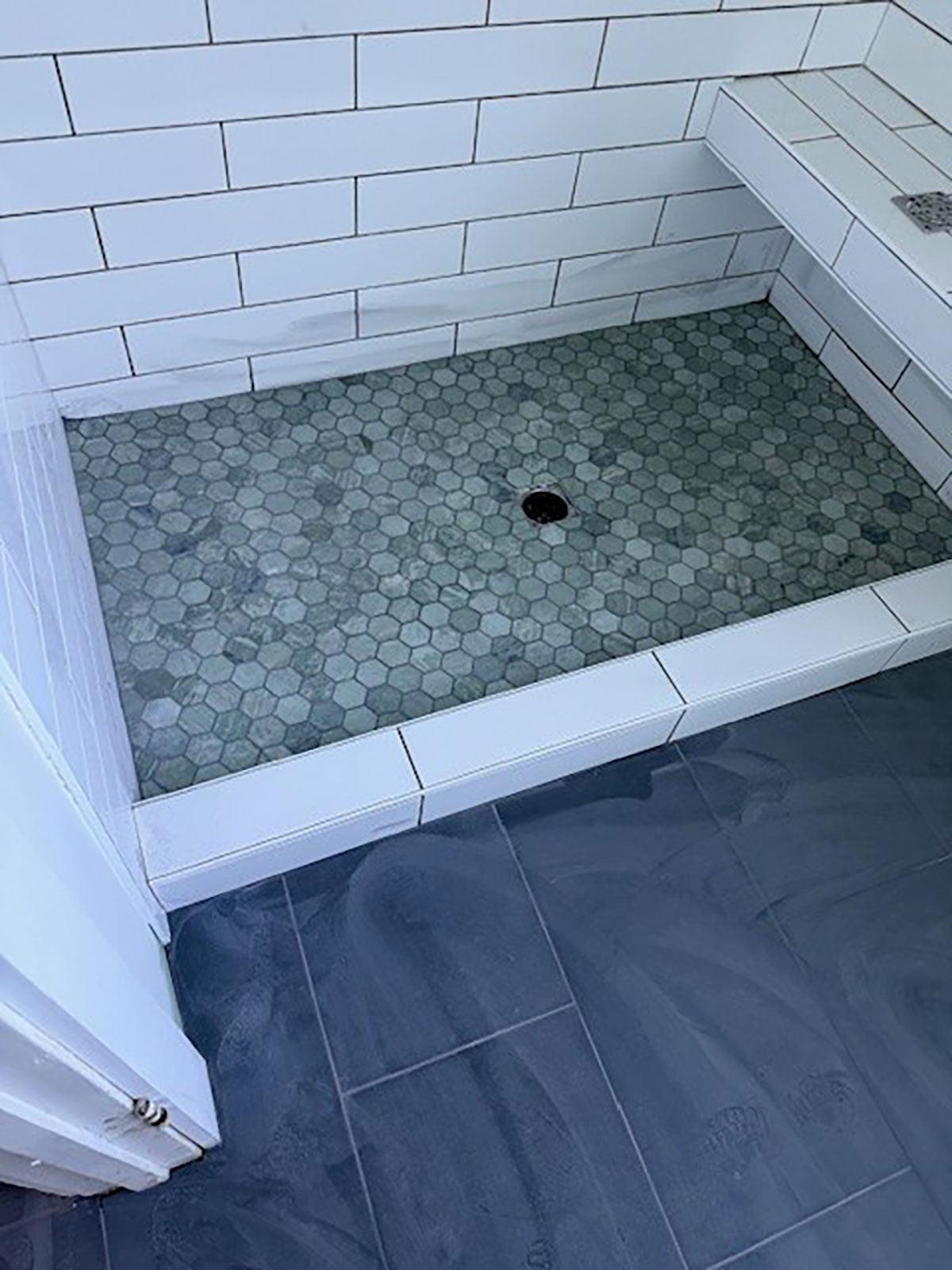 Envy Green Marble Hexagon Mosaic Tile | Tile Club