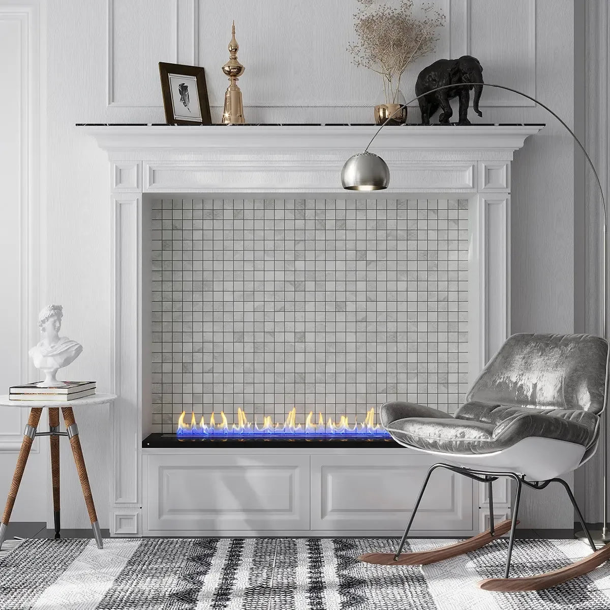 Erie Warm Gray Mosaic Tile 12x12 | Tile Club