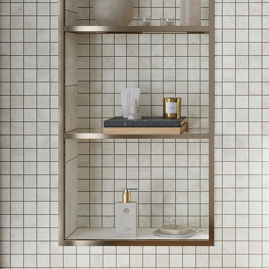 Erie White Mosaic Tile 12x12 | Tile Club