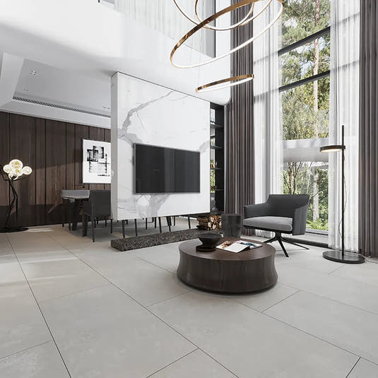 Easton Gray 24x48 Stone-Look Porcelain Tile | Tile Club