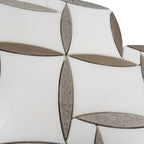 Daisy Paper White And Eastern Beige Mosaic Tile | Tile Club