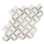 Daisy Paper White And Eastern Beige Mosaic Tile | Tile Club