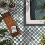 Carmel Sage Green Porcelain Star Tile | Tile Club