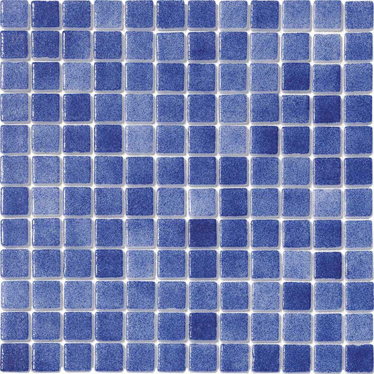Fog Blue Non-Slip Glass Mosaic Tile